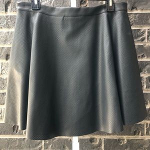 Vince Camuto Leather skater skirt